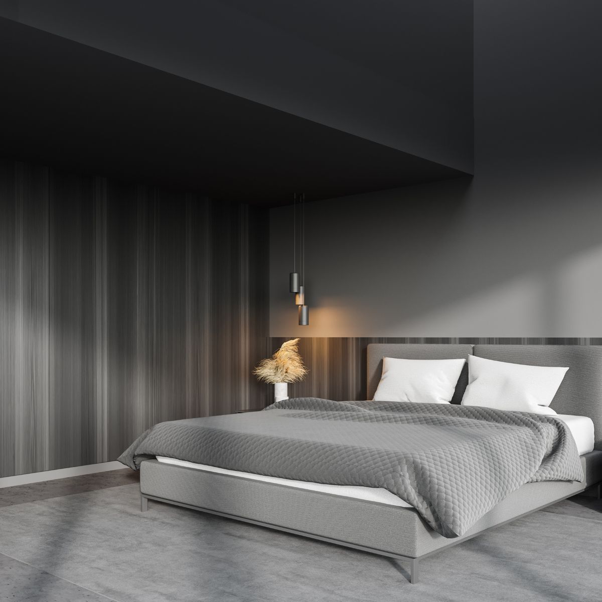 Master-Bedroom mit ruhiger Raumfuehrung